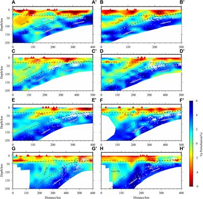 Imaging the subducting slab and mantle upwelling under the Japan islands revealed by double-difference tomography